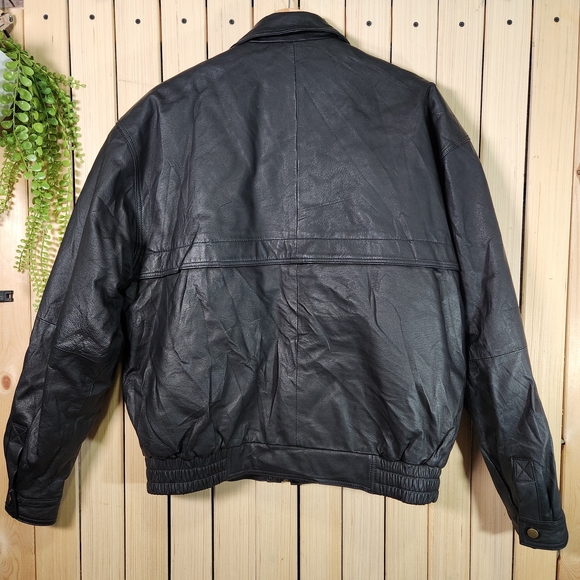 Leather Jacket Mens Black. - Picture 5 of 16